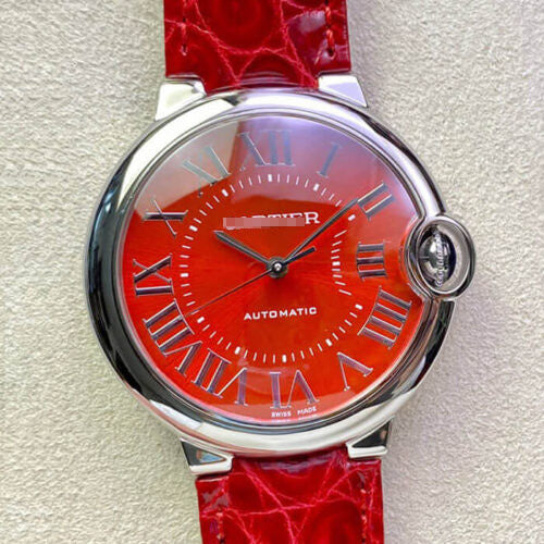 BALLON BLEU DE 36MM 3K FACTORY RED STRAP